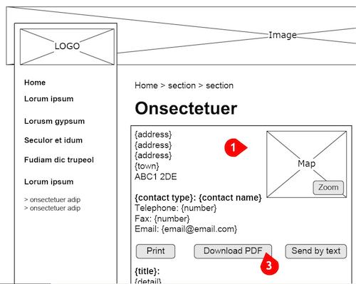 Blog normal wireframe
